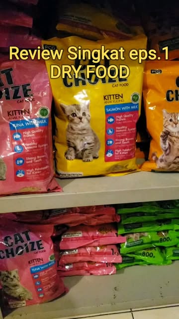 #Bolt Pakan Kucing Reel by @starpaws.petshop - Review Singkat episode 1
DRY FOOD
1. Cat Choize
Paling laris di STARPAWS, harga terjangkau, kemasan fresh pack yang kuat dan menarik.
2. Bolt
Pakan a