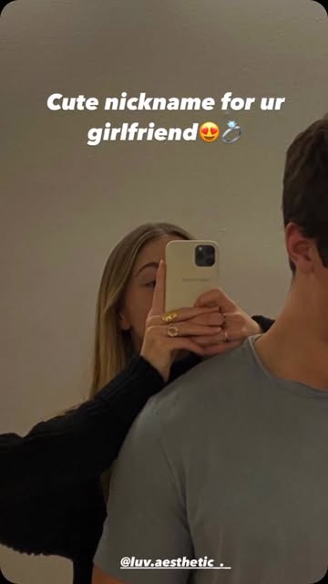 #Cute Names For Girlfriend Reel by @luv.aesthetic_._ - Cute nickname idea 💡
Save it.💖
.
.
.
.
.
.
.
.
.
.
.
#cutenickname #nickname #trendingreels #trend #fypシ
