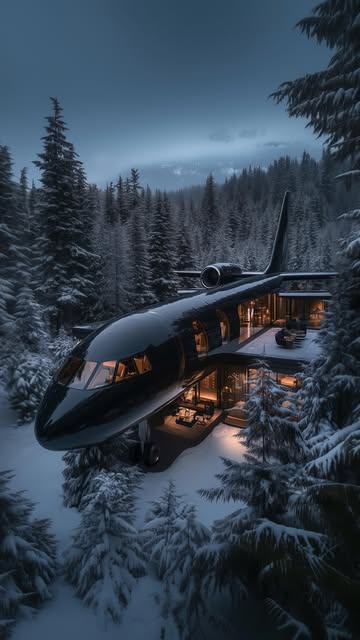 #Home Fly Architecture Entertainment Reel by @sunt_mrr (verified account) - A airplane-shaped villa
.
.
.
.
.
.
.
.
.
.
.
.
.
.
.
#kling #midjourney #luxuryhomes #airplane #interior #villas #villa #homedesign #black #homes #ho