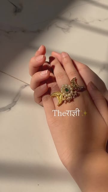 #Handmade Ring Reel by @_the_raadnyi - चंद्रकोर RING BY Theराज्ञी✨
Handmade with love 🫶🏻
Dm for details
Please like and share
#theराज्ञी #maharashtrianjewellery #nath #introvertgirl #t
