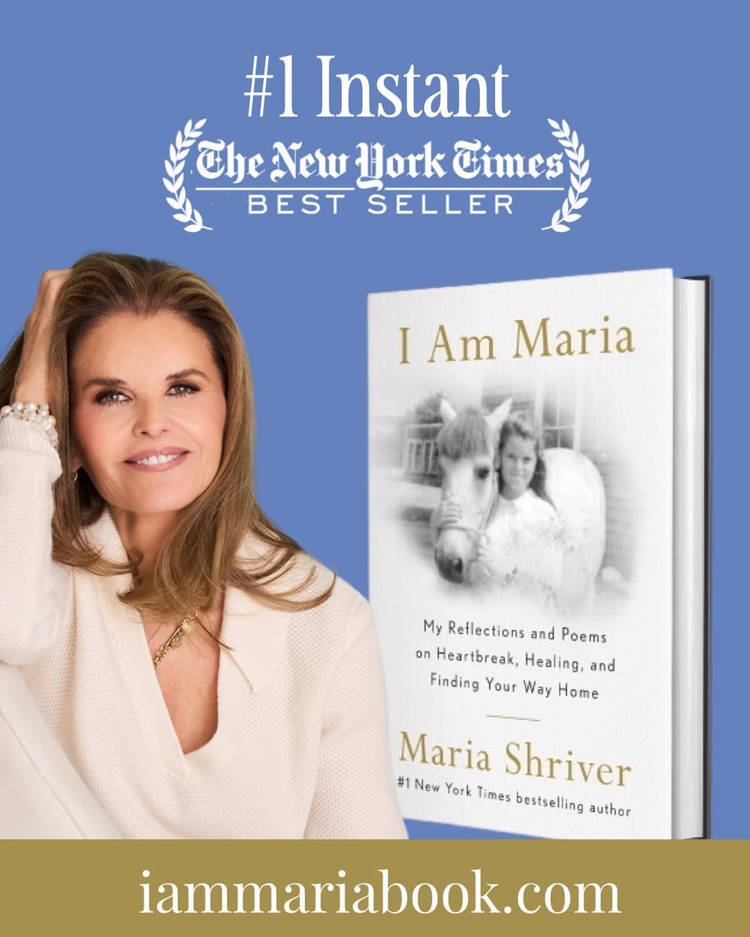 Thank you to everyone who helped make I AM MARIA a No. 1 Instant New York Times Bestseller! Iβm humbled, blown away, and thrilled that so many people are reading poetry. Iβm honored and grateful that