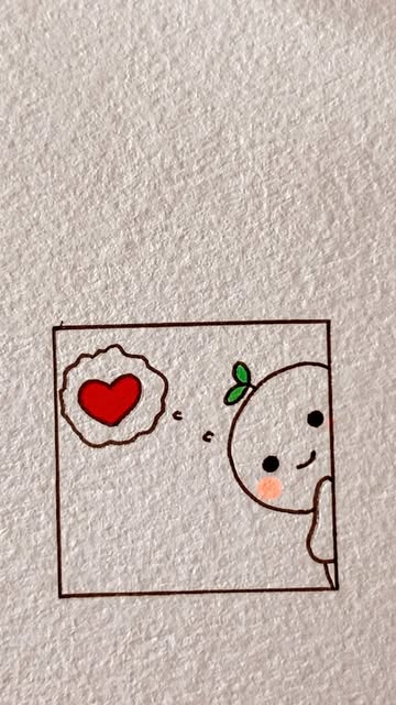#Love Heart Cute Drawings Reel by @otman_artpen - Cute? ☺️❤️