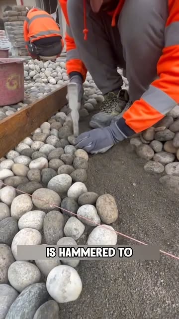 #Pebbles For Landscaping Ideas Reel by @some_unknown.facts - Transform Your Garden with Pebble Paths! πͺ΄β¨