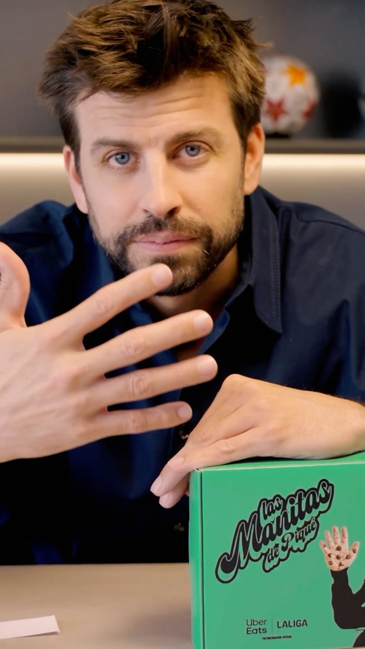 Las Manitas de Piqué, ahora en formato comestible en Uber Eats. Y hechas a mano, por supuesto. 👋 Esta tarde estarán disponibles en Barcelona para los amigos culés y a partir de mañana las podrás envi