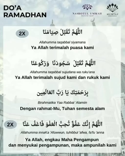 #Doa Niat Mandi Ramadhan Reel by @pengikut.sunnah - Doa Ramadhan โค๏ธ