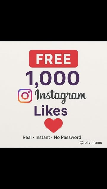 #Like4like Free Trial Reel by @folivi_fame - FREE 1,000 Instagram Likes for my customer 
No catch. No payment. Just 100% FREE likes from @folivi_fame!

How to get yours:

Follow @folivi_fame

Lik