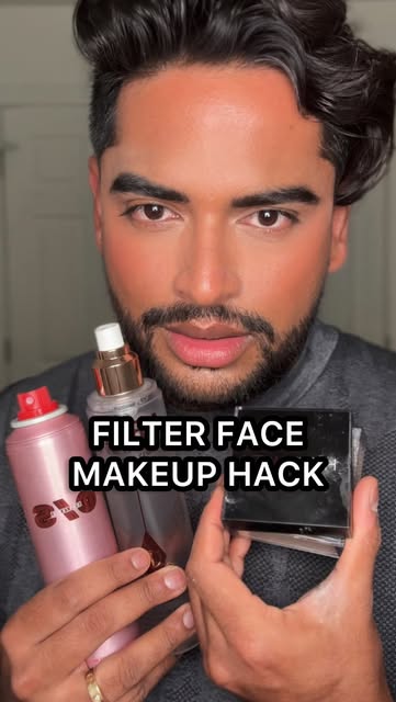 #Best Setting Spray Makeup Reel by @adityamadiraju (verified account) - Makeup Hack - How to get FILTER makeup
*THE SANDWICH METHOD*✨👍🏽
Sandwich a layer of setting powder between dewy setting spray and matte setting sp