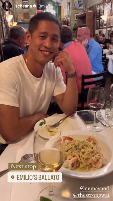 #Nema Shahs Of Sunset Reel by @bravobravobravobri - Scheana at dinner with Nema from Shahs Of Sunset and Ariana's new boyfriend! #scheana #scheanashay #shahsofsunset #nemavand #vanderpumprules #vpr #pum