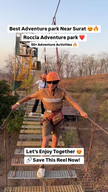 #Roccia Hill Resort And Adventure Park Reel by @tagsurat - Roccia Adventure park 😍🔥
✅50+ Adventure Activities
✅ Mini Water park & Rain Dance
✅ Indoor Games
✅ Seprate Veg and Non Veg Restaurant
✅ Bar & Resta