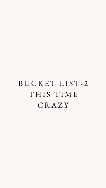 #Wanderlust Bucket List Ideas Reel by @intellectuallyinsane - 🔆A CRAZY BUCKET LIST. 🔥 Let me know how many of those things have you already done. And which one you find most interesting to do?
----------------