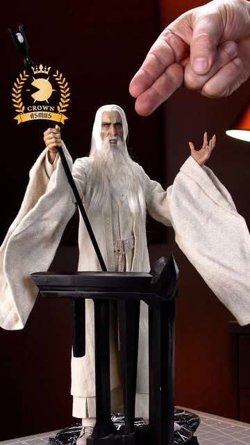 #Saruman Reel by @sideshow (verified account) - Join us in Middle-earth for a First Look Unboxing featuring the Saruman Sixth Scale Figure by Asmus Collectible Toys. This Lord of the Rings collectib