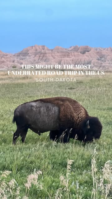 #South Dakota Landscape Reel by @_meryca - 📍This South Dakota road trip will take you to some of the most beautiful landscapes in the United States! 🇺🇸
✨Rapid City
✨Badlands National Park