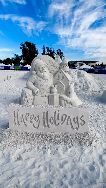 #Siesta Key Photographer Family Reel by @artistdanrankin (verified account) - Incredible displays of talent surrounded by paradise here at the Siesta Key Crystal Classic International Sand Sculpting Festival at Siesta Key Beach