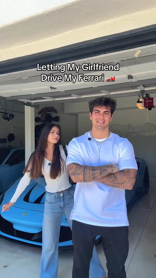 Letting Mia drive the F8