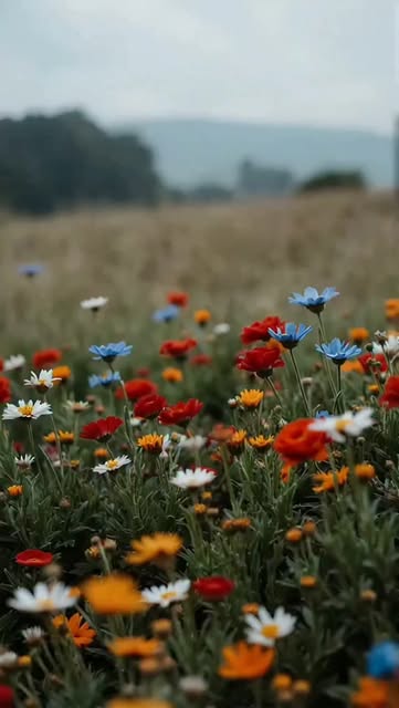 #Naturephotography Flowers Reel by @migueldesanchos - πWhen the sky whispers sorrow and the wind gently sways the wildflowers... time stands still. A visual loop of forgotten feelings and fleeting beauty