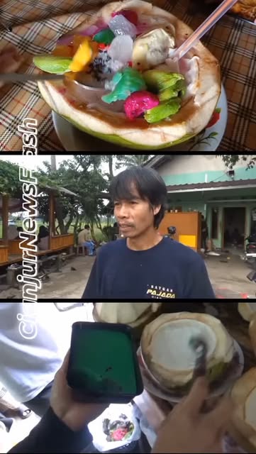 #Es Goyobod Q Santri Reel by @cianjur24update - Cuaca panas di siang hari memang paling pas menyantap minuman segar. Salah satu yang kini tengah viral di Kabupaten Cianjur adalah Es Goyobod Q Santri
