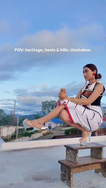 #Naga Streetstyle Trends 2026 Reel by @gloriatep (verified account) - Balancing life✨from the hills of Tseminyu,Nagaland.
When traditional Rengma Naga heritage meets @nickiminaj beat.😌
.
.
.
.
.
.
.
.
.
.
.