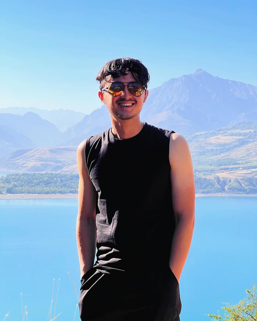 #nanay ⛰️Having fun and relaxing in the mountains was amazing, especially with a cool waterfall to top it off🌊