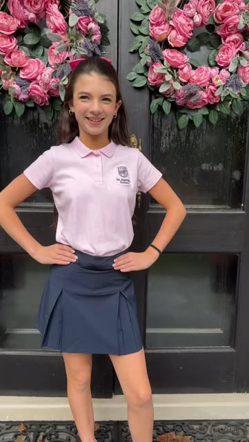 #Girl Guides Uniform Reel by @katherine_mtn (verified account) - Second day of school in my uniform! Yesterday was chapel day, so we got to dress up! I'm loving all my teachers and my schedule so far. School is alwa