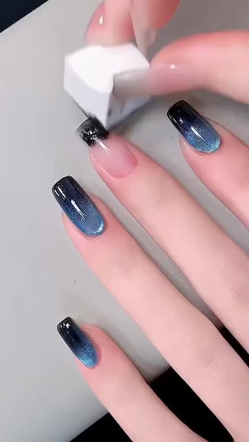 #Sky Nails Würzburg Reel by @nailed_by_mii - "Ombre so smooth, it's giving luxury vibes 😍"
ombre nails
blue ombre nails
black ombre nails
galaxy nails design
shimmery nails
long coffin nails
squ