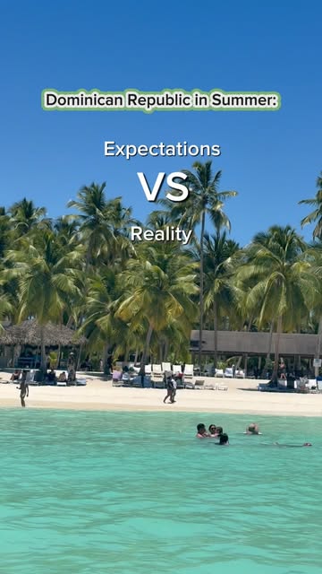 #Dominican Republic Vacation Spots Reel by @lucylevco - Why you shouldn't travel to the Dominican Republic in summer:
1. Extreme heat & humidity - it feels like a sauna 24/7.
2. Extremely dirty beaches -