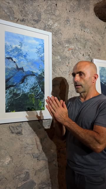 #Swissartist Reel by @billclaps - Part 1 of "Reflessione Alpine", an exhibition of collaborative artworks I created together with Swiss artist Simon Berger in Switzerland and Val Camon