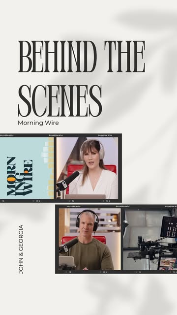 #Morning Wire Reel by @morningwire - Exclusive Behind the Scenes with John and Georgia at Morning Wire 🎬✨
#morningwire #behindthescenes #dailywire #newspodcast