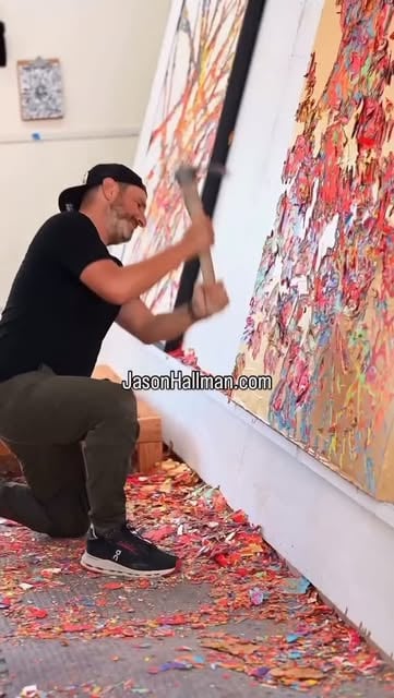 #Abstract Painters Reel by @love.abstract.art - @jasonhallman1 

#abstractart #abstractpaintings #originalart #loveabstractart #texturedpainting #expressiveart #abstractartwork