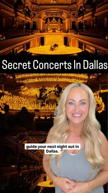 #Concerts In Dallas This Weekend Reel by @dallasinsideout - ✨ Secret locations. Classical AND pop hits. Thousands of candles.
The Candlelight Concert series is the hottest hidden ticket in Dallas right now-lit