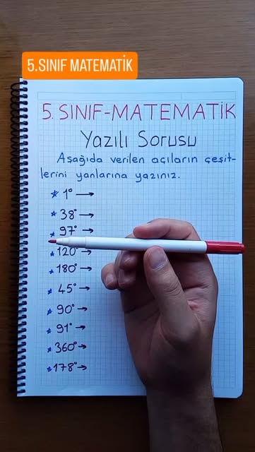 #Onlineders Reel by @fen_o_mat.akademi (verified account) - 5. Sınıf Matematik. Açı çeşitleri. Beğen, paylaş, yorumla, kaydet.
.
.
#ortaokulfen#onlinematematik#onlineders#anne#zoom#grupdersi#sınavkampı#orta