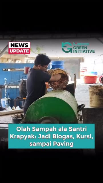#Krapyak Reel by @kumparancom (verified account) - Pondok Pesantren Krapyak Yayasan Ali Maksum di Bantul, DI Yogyakarta, berhasil mengatasi persoalan sampah dengan membangun inisiatif Krapyak Peduli Sa