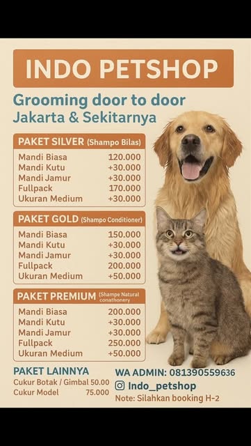 #Harga Vaksin Anjing Reel by @indo_petshop - Grooming Panggilan area Jakarta Tangerang Bekasi
WA : 081390559636
#grooming #groominganjing #groomingkucing #groomingpanggilan #petshopjkt #grooming