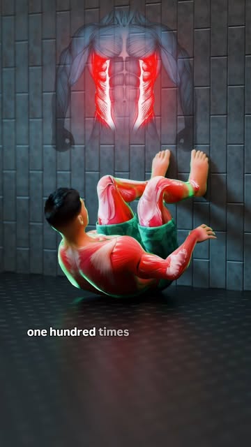 #Abs Exercises Reel by @synermuscle - There are four sections of your abs: upper, obliques, V-line, and lower.
Each one is activated within a specific range of motion.
✅ Touch the wall