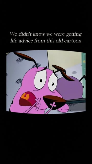 #Courage The Cowardly Dog Scary Reel by @dailymovieinspiration - Something we missed as kids: This "scary" cartoon was secretly teaching us more about self-worth than any show on TV. You are beautiful as you are. We
