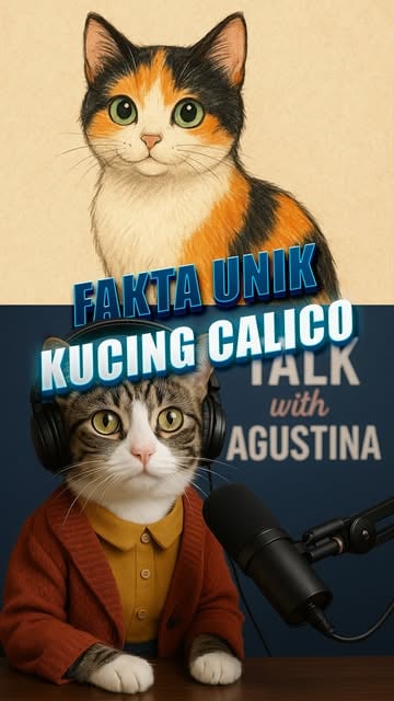 #Kucing Calico Betina Reel by @yayasan.ypli - Kucing calico dengan segala ke unikannya!🎉

✨ Tau nggak sih? 99% kucing Calico itu betina!
Warna bulunya yang khas - putih, oranye, dan hitam - muncu