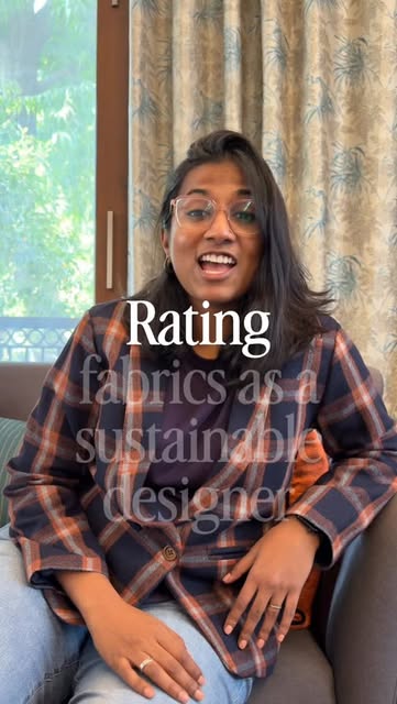 #Textile Blogger Reviews Reel by @thetamarindchutney - Ever wondered which is the most sustainable fabric? Here's the lowdown - watch till the end for our take!