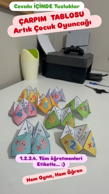 #Ilkokulöğretmenleri Reel by @netilkokul (verified account) - Pdf linki için Beğen ve Yoruma "Tuzluk" yaz Cevabı içinde Çarpım Tablosu Tuzlukları. Çocuklar Hem Oynayacak Hem Eğlenecek Çarpım Tablosunu Öğrenecek
