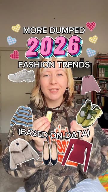 #Igers Fashion Trends 2026 Reel by @lottielashley (verified account) - More dumped 2025 trends based on data. Are you shocked by this fashion data? #2026trends #fauxfurcoat #slowfashionmovement #fastfashionsucks #fashiond