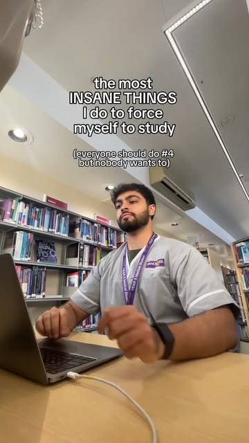 #Medschool Reel by @zainasifofficial - The most insane things I've done to force myself to study the last 6 years.
1 | Never be at home from 8am to 8pm.
I don't come back home till I have