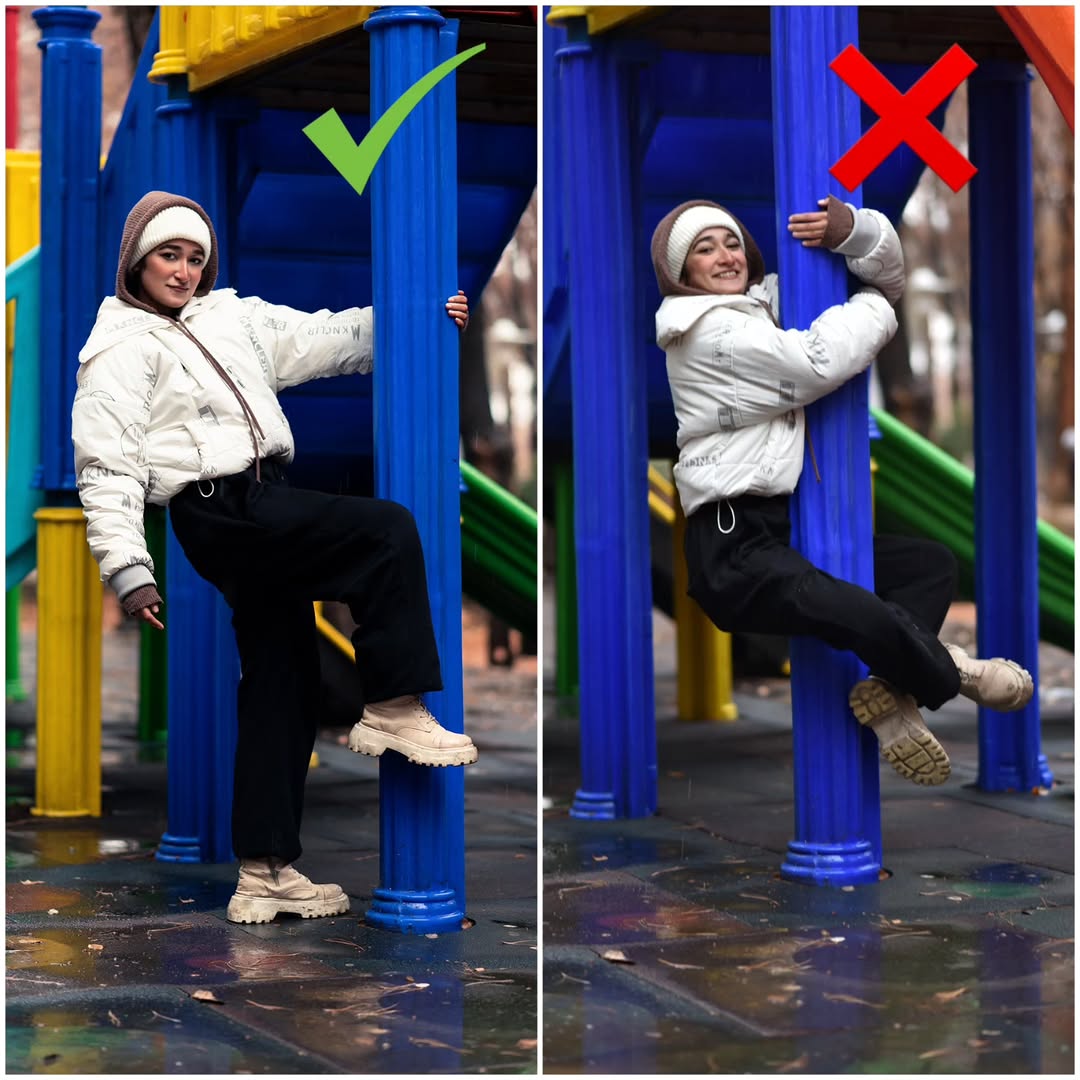 این نکته های ریز ولی مهم باعث میشه که اصولی تر ژست بگیرید 🔥 سیوش کن که به کارت میاد _________________________ _____________#ژست #عکاسی #pose #photography