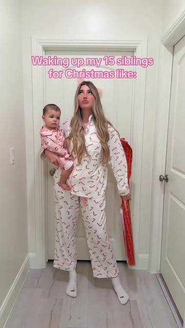 #Morning Reel by @justkass (verified account) - Christmas morning tradition🎄🩷