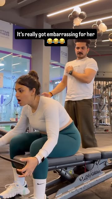#Workout Reel by @damdaar.jodi (verified account) - It was so embarrassing 😂
#gym #couple #funny #memes #comedy
[gym couple, couple fitness, gym girls, gym comedy, couple comedy, gym funny memes, gy