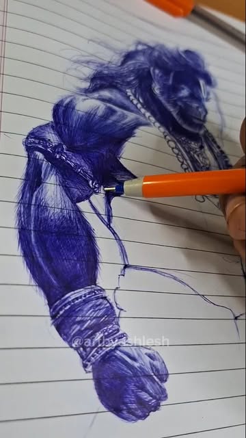 #Art Reel by @art.by_ashlesh - Jai Bajrangbali pen artwork ❤️
.
.
Follow me - @art.by_ashlesh
.
.
#viralreels #hanumanji #trending #artist #artbyashlesh
