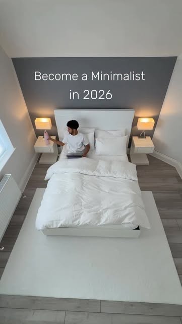 #Embracing A Minimalist Lifestyle Reel by @kleankrish (verified account) - Become more minimalistic in 2026 🩷 #minimalism #minimalistic #cleaning