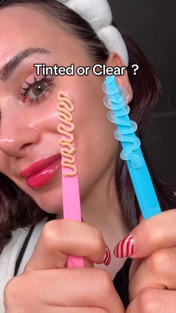 #Beauty Reel by @thelipstickgirly (verified account) - Tinted or clear ? 🩷_🩵 #makeup #primer #beauty