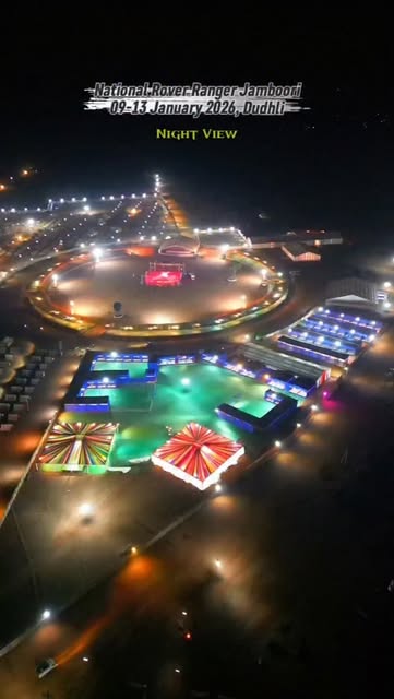 #Balod Reel by @balodct - Night View of National Rover Ranger Jamboori Dudhli,
प्रथम नेशनल रोवर रेंजर जंबूरी में रात्रि का दृश्य।
1st National Rover Ranger Jamboori Dudhli, B