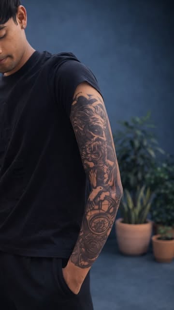 #Full Sleeve Reel by @inkbolt.in (verified account) - Always wanted a sleeve but not the forever part?
Now you can try one without the commitment. 🚀

#inkbolt #sleeve #temporarytattoos #explore #fyp