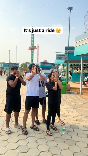 #Weekend Reel by @typsy.trails - Got back our second life 😅🫀
[Adrenaline rush, Wonderla, roller coaster, thrill ride, speed, excitement, heart pounding, fun, amusement park, weeken