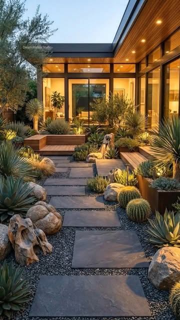 #Modern Landscape Reel by @dreammakersstudio24 - A walkthrough view of a completed modern garden.
This video showcases the atmosphere, layout, and details of a luxury residential landscape,
designed