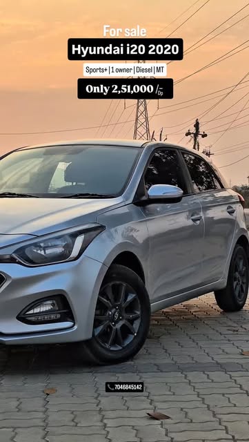 #Usedcars Reel by @surat.cars.hub - આ i20 ગાડી વેચવાની છે ➡️ 7046845142
.
,FOR SALE*2020 HYUNDAI I20 SPORTS+ DIESEL MANUAL FIRST OWNER SILVER COLOUR 1,09,000 KM DRIVEN GENUINE WITH RECOR